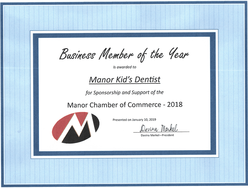 Manor Chamber of Commerce Award 2018